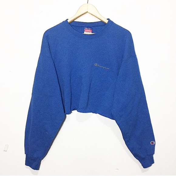 blue champion sweater